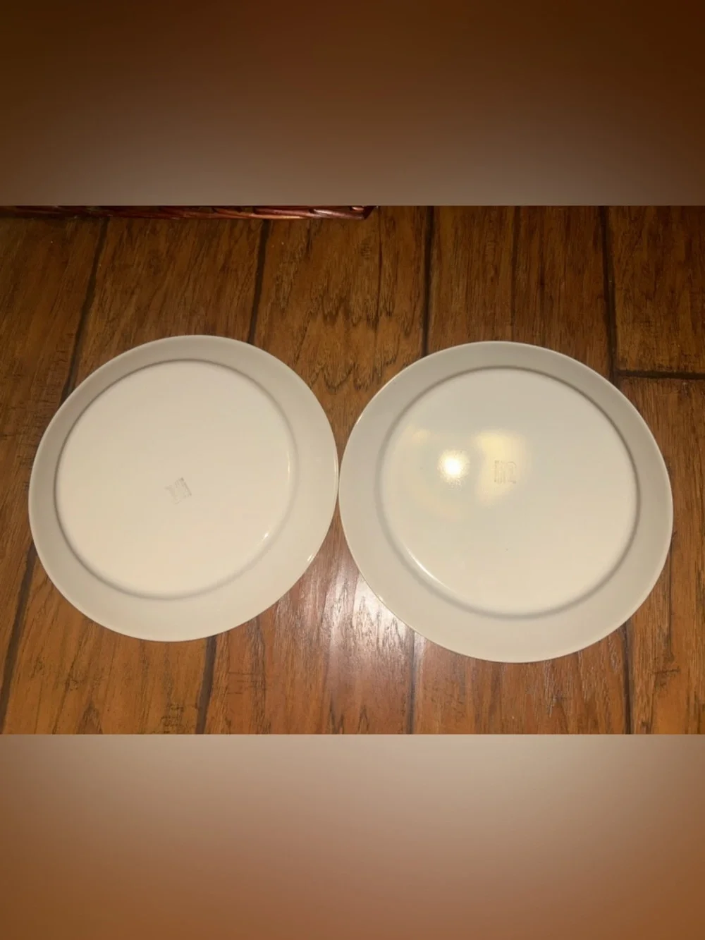 Vintage CORELLE Lace Bouquet Sandstone Blue Floral White Lace Dinner Plates 2